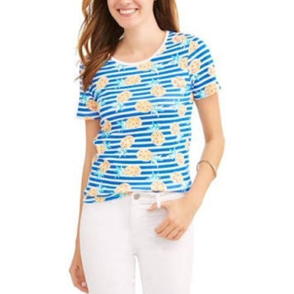 Time and Tru Tops - Beautiful Pineapple Shirt